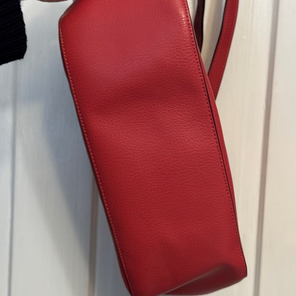 Coach Tote 27 Red Embossed Leather Tote and Wallet - Picture 5 of 14